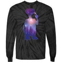 ET Alien Galaxy Forest Tie-Dye Long Sleeve Shirt