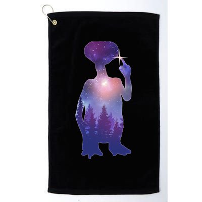 ET Alien Galaxy Forest Golf Towel