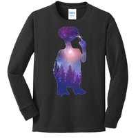 ET Alien Galaxy Forest Kids Long Sleeve Shirt