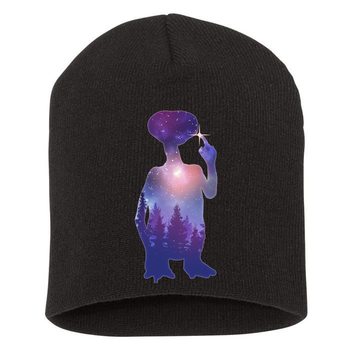 ET Alien Galaxy Forest Short Acrylic Beanie