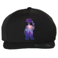 ET Alien Galaxy Forest Wool Snapback Cap