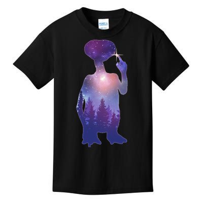 ET Alien Galaxy Forest Kids T-Shirt