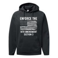 Enforce The 14th Amendment Section 3 Performance Fleece Hoodie