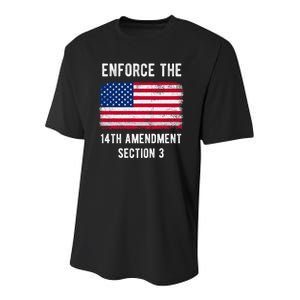 Enforce The 14th Amendment Section 3 Youth Performance Sprint T-Shirt