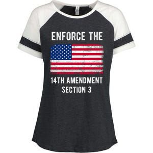 Enforce The 14th Amendment Section 3 Enza Ladies Jersey Colorblock Tee