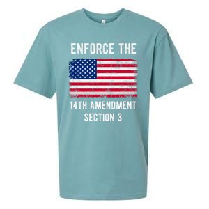 Enforce The 14th Amendment Section 3 Sueded Cloud Jersey T-Shirt