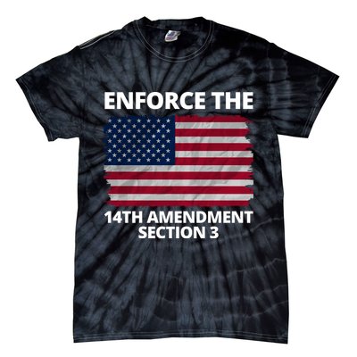 Enforce The 14th Amendment Section 3 Tie-Dye T-Shirt