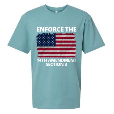 Enforce The 14th Amendment Section 3 Sueded Cloud Jersey T-Shirt