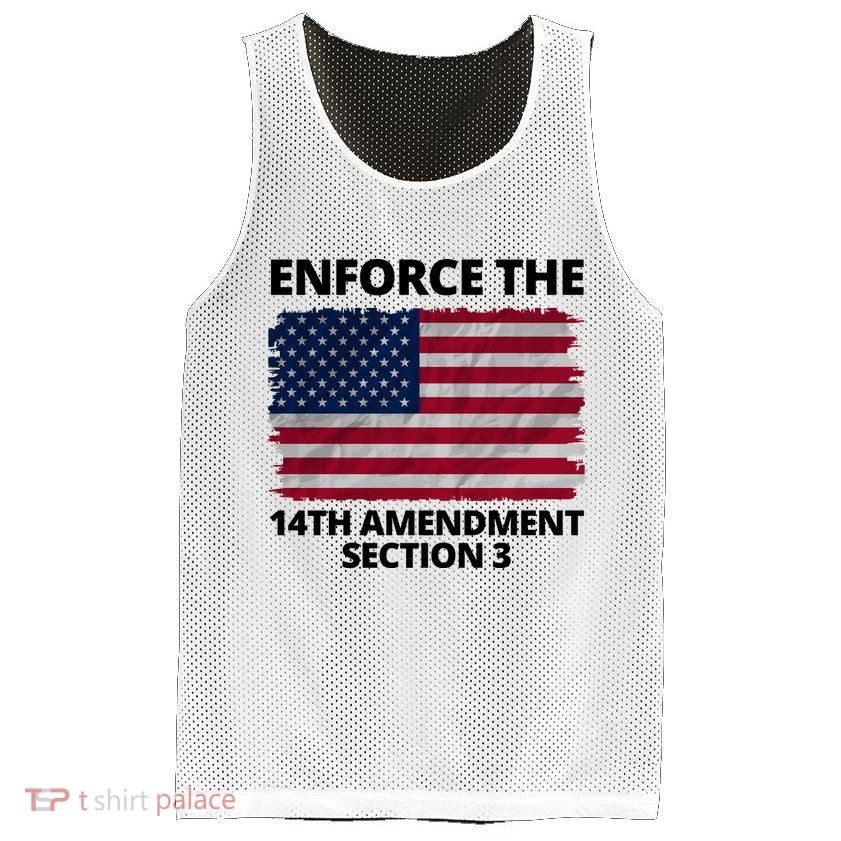 Enforce The 14th Amendment Section 3 Mesh Reversible Basketball Jersey Tank