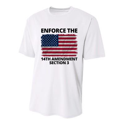 Enforce The 14th Amendment Section 3 Youth Performance Sprint T-Shirt