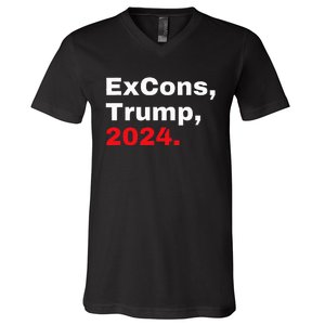 Excons Trump 2024 Trump Vance V-Neck T-Shirt