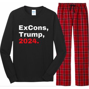 Excons Trump 2024 Trump Vance Long Sleeve Pajama Set