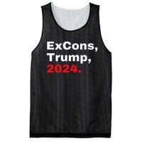 Excons Trump 2024 Trump Vance Mesh Reversible Basketball Jersey Tank