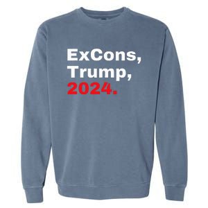 Excons Trump 2024 Trump Vance Garment-Dyed Sweatshirt