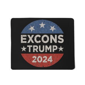 Excons Trump 2024 Trump Vance Funny Hilarious Mousepad