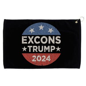 Excons Trump 2024 Trump Vance Funny Hilarious Grommeted Golf Towel