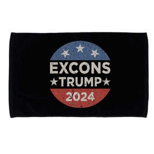 Excons Trump 2024 Trump Vance Funny Hilarious Microfiber Hand Towel