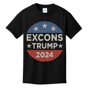 Excons Trump 2024 Trump Vance Funny Hilarious Kids T-Shirt