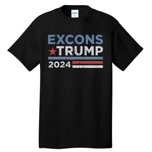 Excons Trump 2024 Trump Vance Funny Hilarious Tall T-Shirt