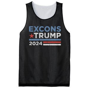 Excons Trump 2024 Trump Vance Funny Hilarious Mesh Reversible Basketball Jersey Tank