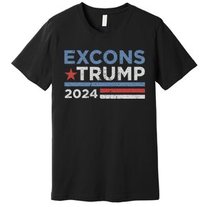 Excons Trump 2024 Trump Vance Funny Hilarious Premium T-Shirt