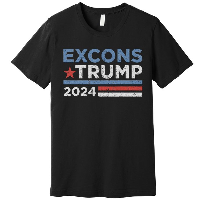 Excons Trump 2024 Trump Vance Funny Hilarious Premium T-Shirt