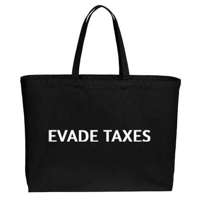 Evade Taxes #2 Cotton Canvas Jumbo Tote