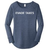 Evade Taxes #2 Women's Perfect Tri Tunic Long Sleeve Shirt