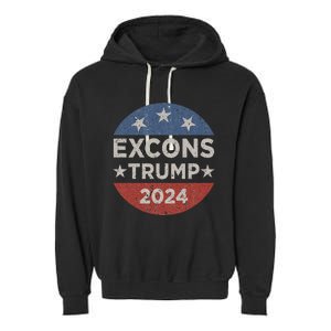 Excons Trump 2024 Trump Vance Garment-Dyed Fleece Hoodie