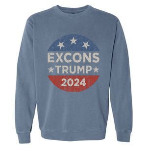 Excons Trump 2024 Trump Vance Garment-Dyed Sweatshirt