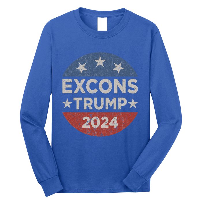 Excons Trump 2024 Trump Vance Long Sleeve Shirt