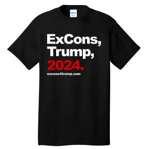 Excons Trump 2024 Tall T-Shirt