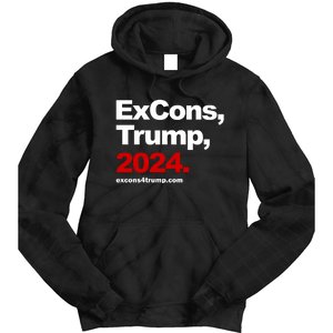 Excons Trump 2024 Tie Dye Hoodie