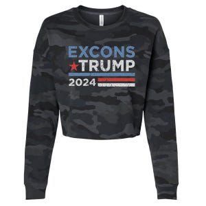 Excons Trump 2024 Trump Vance Cropped Pullover Crew