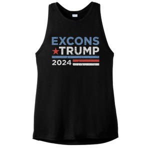 Excons Trump 2024 Trump Vance Ladies PosiCharge Tri-Blend Wicking Tank