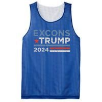 Excons Trump 2024 Trump Vance Mesh Reversible Basketball Jersey Tank