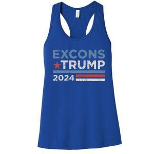 Excons Trump 2024 Trump Vance Women's Racerback Tank