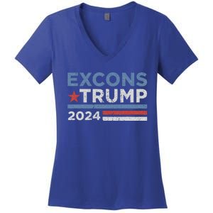 Excons Trump 2024 Trump Vance Women's V-Neck T-Shirt