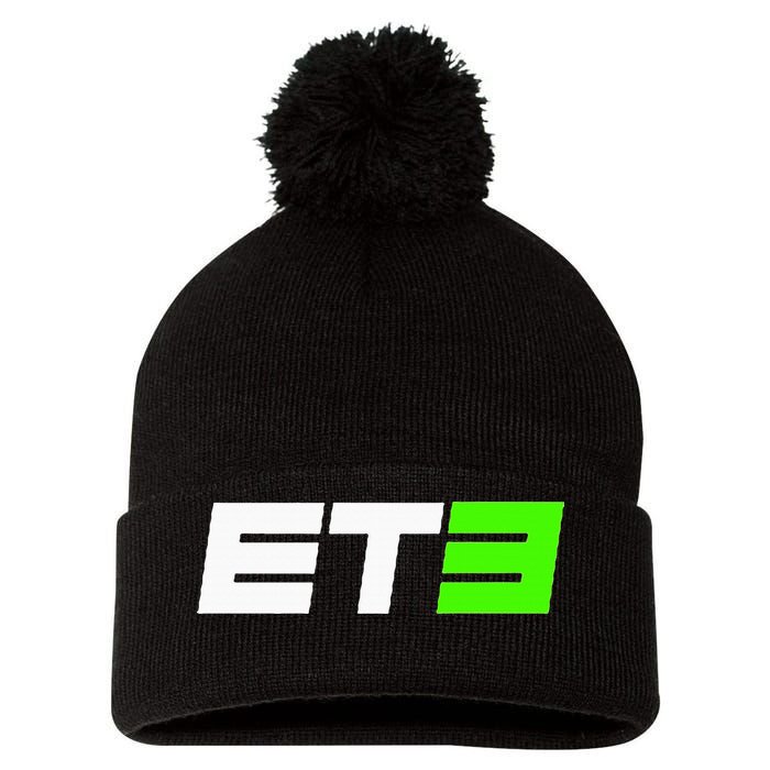 E.L.I Tomac 3 E.T.3 Motocross And Supercross Fan Pom Pom 12in Knit Beanie