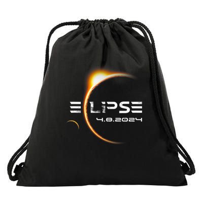Eclipse Totality 4.08.2024 Total Solar Eclipse 2024 Drawstring Bag