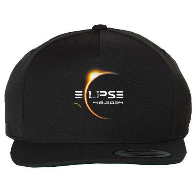 Eclipse Totality 4.08.2024 Total Solar Eclipse 2024 Wool Snapback Cap