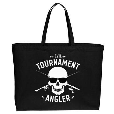 Evil Tournament Angler Cotton Canvas Jumbo Tote