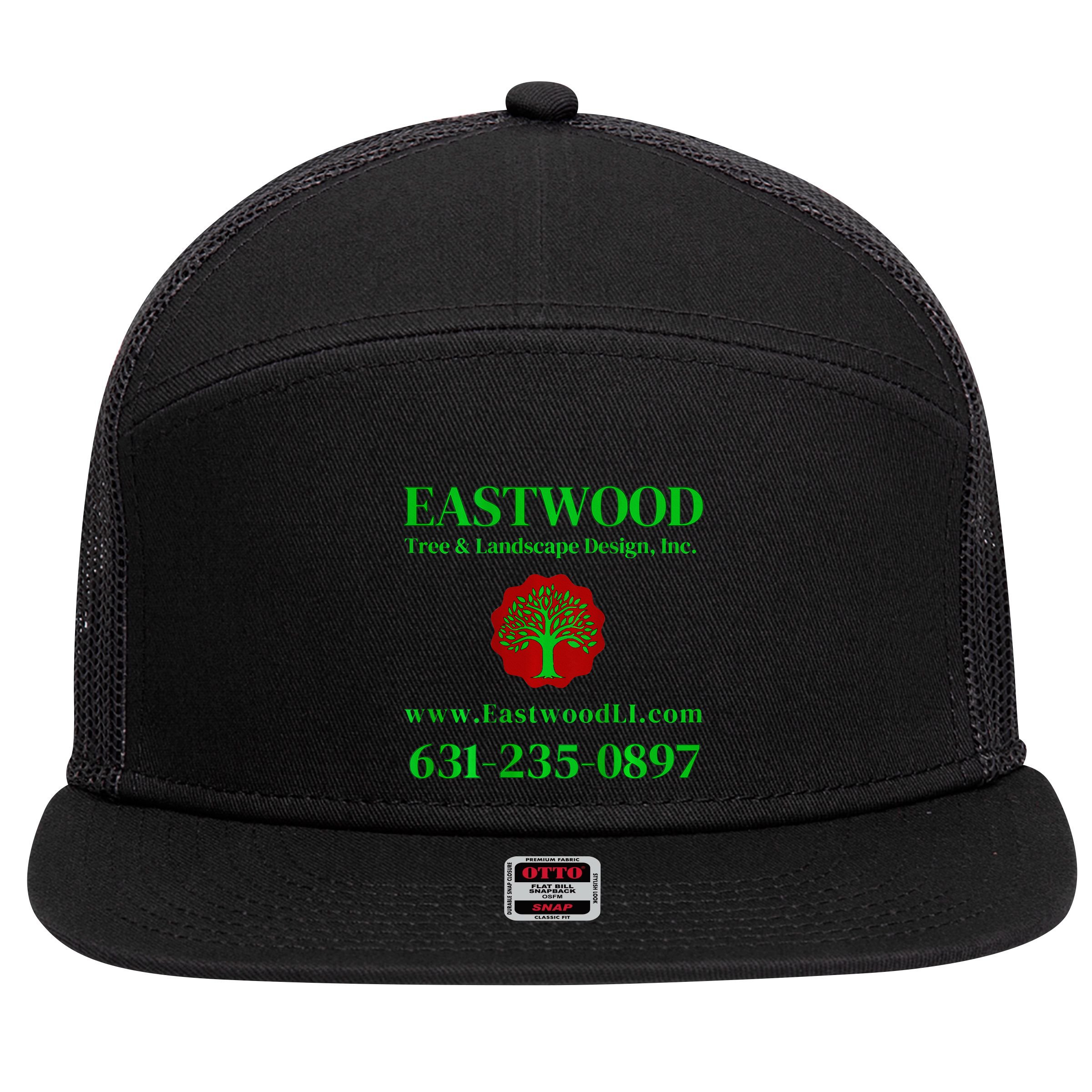 Eastwood Tree And Landscape 7 Panel Mesh Trucker Snapback Hat