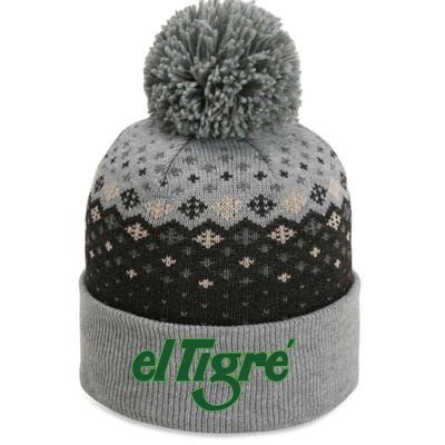 El Tigre Arctic Cat Vintage Image Up To Black Or Gray Cat Irish The Baniff Cuffed Pom Beanie