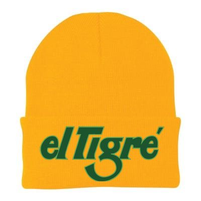 El Tigre Arctic Cat Vintage Image Up To Black Or Gray Cat Irish Knit Cap Winter Beanie