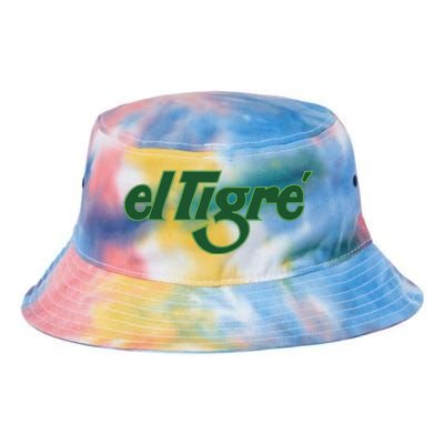 El Tigre Arctic Cat Vintage Image Up To Black Or Gray Cat Irish Tie Dye Newport Bucket Hat