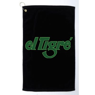 El Tigre Arctic Cat Vintage Image Up To Black Or Gray Cat Irish Platinum Collection Golf Towel