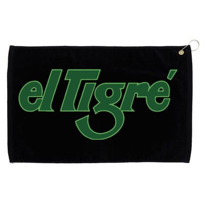 El Tigre Arctic Cat Vintage Image Up To Black Or Gray Cat Irish Grommeted Golf Towel