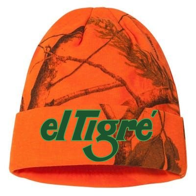 El Tigre Arctic Cat Vintage Image Up To Black Or Gray Cat Irish Kati Licensed 12" Camo Beanie