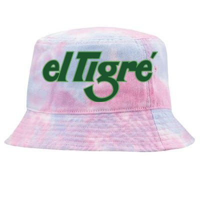 El Tigre Arctic Cat Vintage Image Up To Black Or Gray Cat Irish Tie-Dyed Bucket Hat